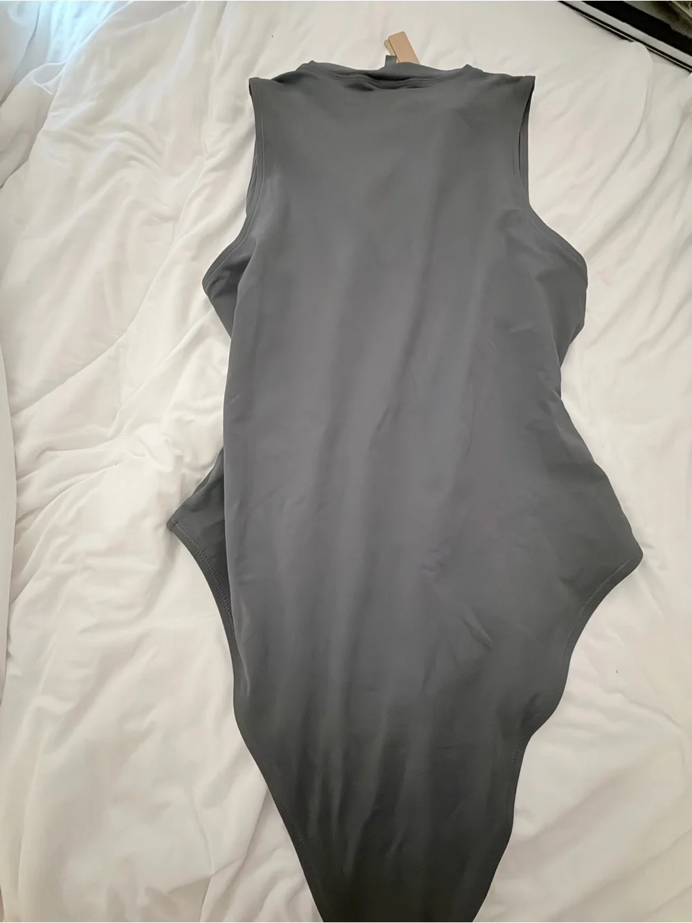 SKIMS Recycled Swim Sleeveless One Piece | Gunmetal | XL | Rare